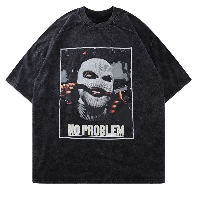 "No Problem" Graphic Unisex Streetwear Vintage Women Men Y2K T-Shirt