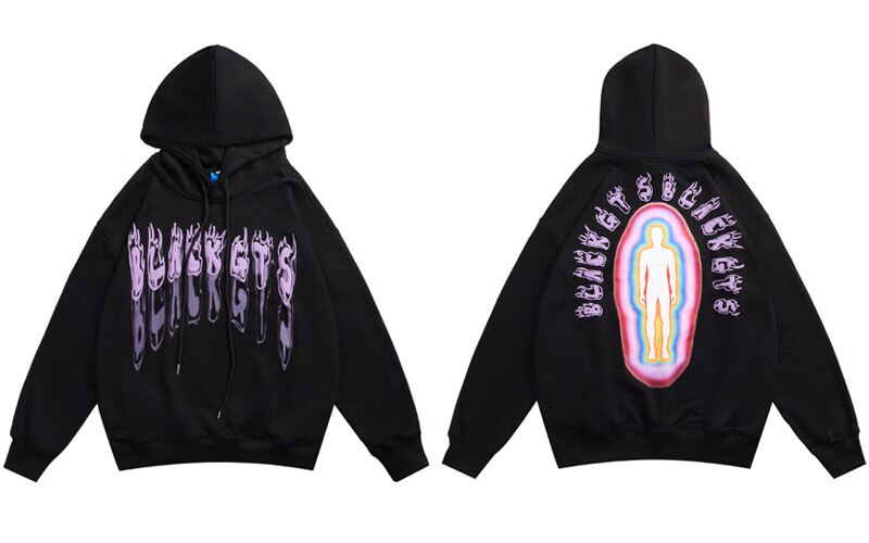 "Stick Figure" Graphic Unisex Streetwear Vintage Women Men Y2K Hoodie