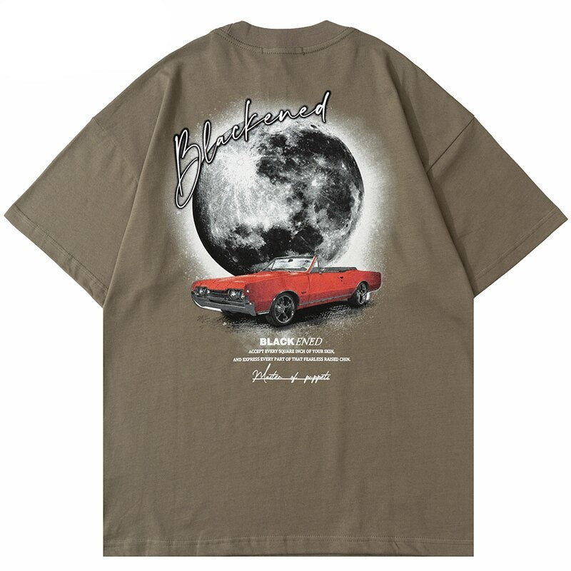 "Landed Down" Graphic Unisex Streetwear Vintage Women Men Y2K T-Shirt
