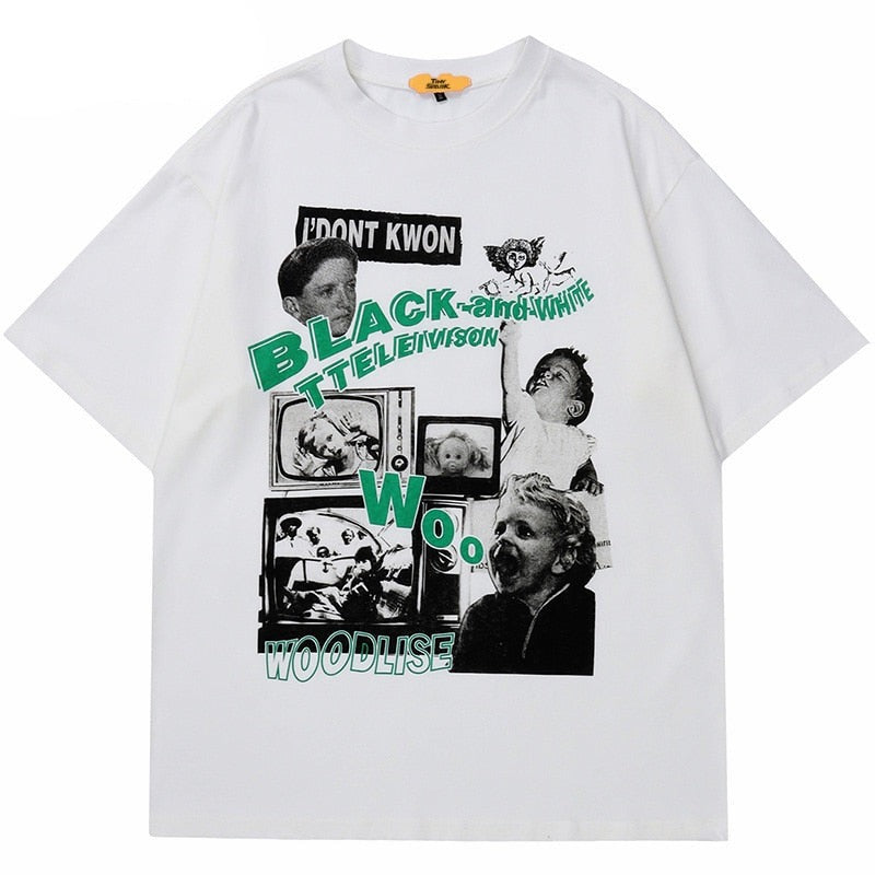 "Television" Graphic Unisex Streetwear Vintage Women Men Y2K T-Shirt