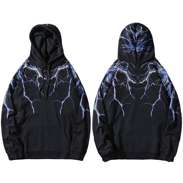 "Lighting Stories" Graphic Unisex Streetwear Vintage Women Men Y2K Hoodie