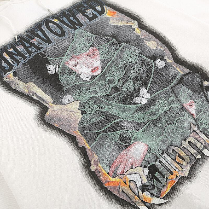 "Bow Down" Unisex Men Women Streetwear Graphic Hoodie