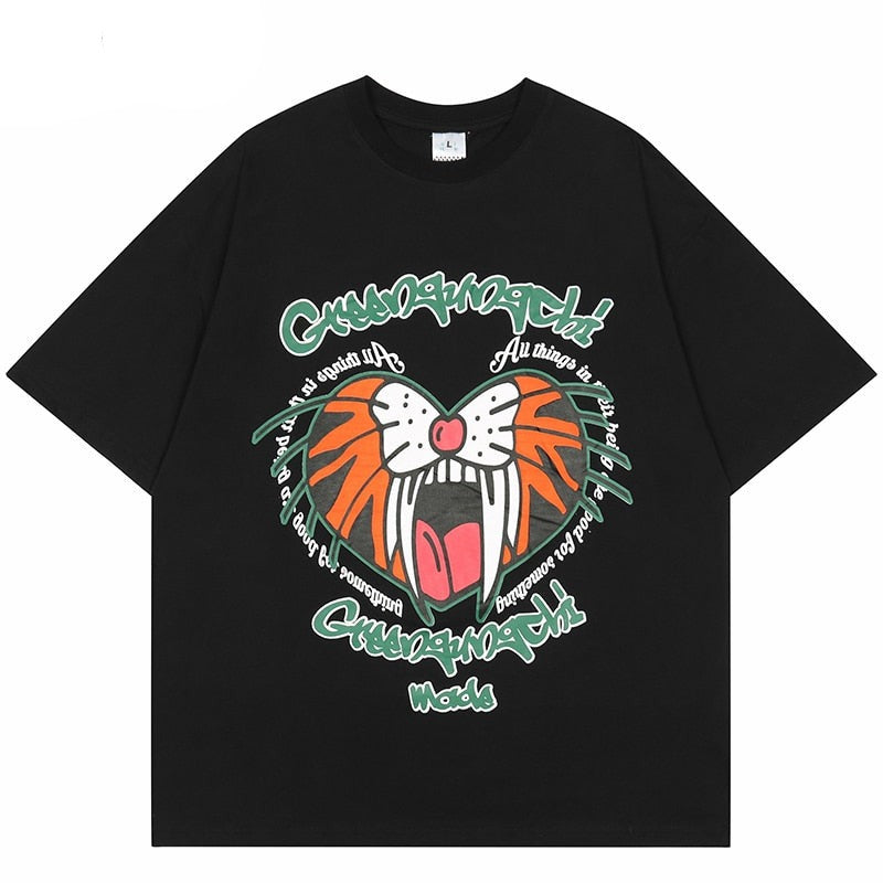 "Sharp Bite" Graphic Unisex Streetwear Vintage Women Men Y2K T-Shirt