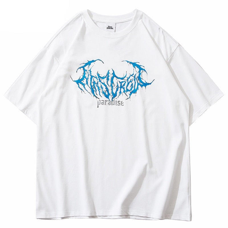 "Paradise" Graphic Unisex Streetwear Vintage Women Men Y2K T-Shirt