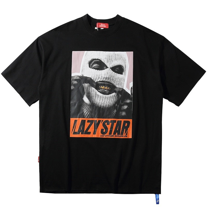 "Fuzzy Star" Graphic Unisex Streetwear Vintage Women Men Y2K T-Shirt
