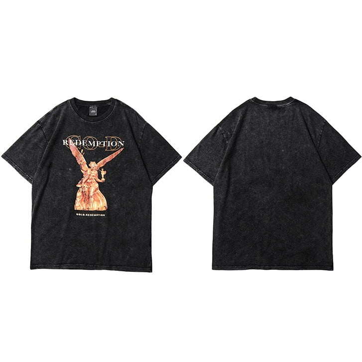 "Redemption" Graphic Unisex Streetwear Vintage Women Men Y2K T-Shirt
