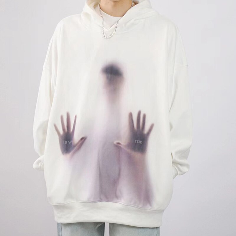"Left Alone" Graphic Unisex Streetwear Vintage Women Men Y2K Hoodie