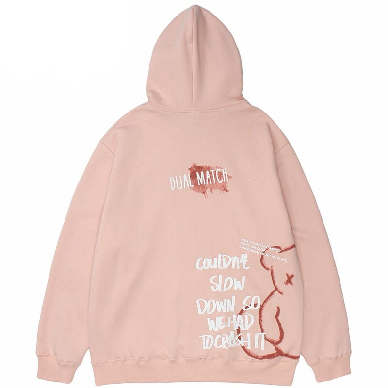 "Dual Match" Unisex Men Women Streetwear Graphic Hoodie