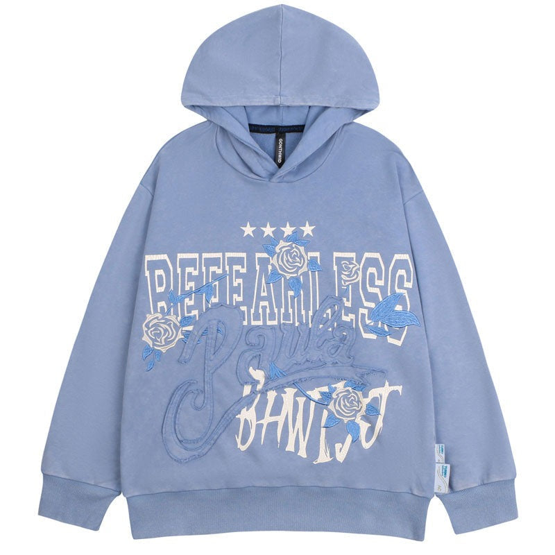 "Only Fearlessness" Unisex Men Women Streetwear Graphic Hoodie