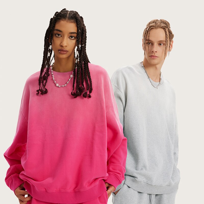 "Pink Rose" Graphic Unisex Streetwear Vintage Women Men Y2K Sweater