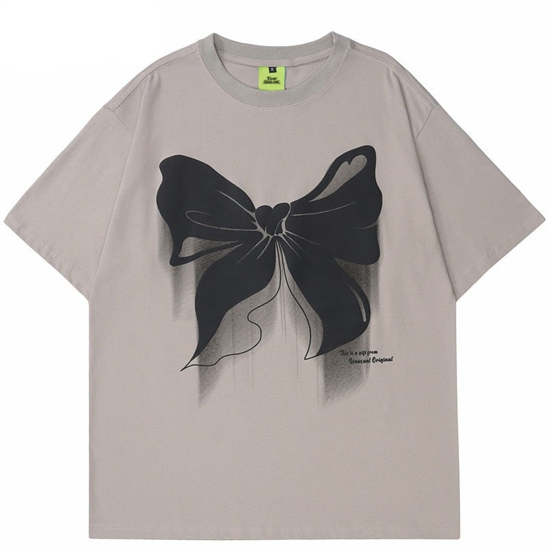 "Bowknot Butterfly" Unisex Men Women Streetwear Graphic T-Shirt