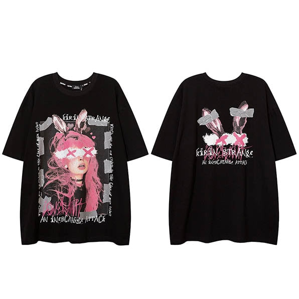 "Broken Hearts" Unisex Men Women Streetwear Graphic T-Shirt