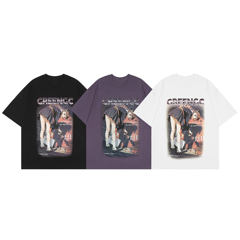 "Watching You" Graphic Unisex Streetwear Vintage Women Men Y2K T-Shirt