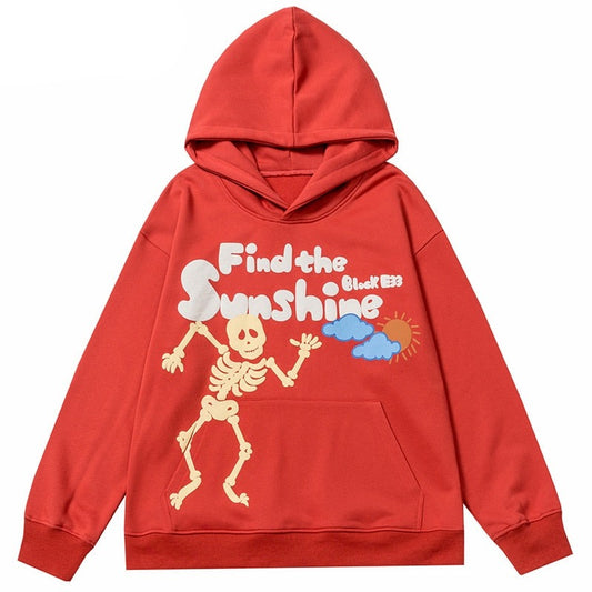 "Morning Sunshine" Graphic Unisex Streetwear Vintage Women Men Y2K Hoodie