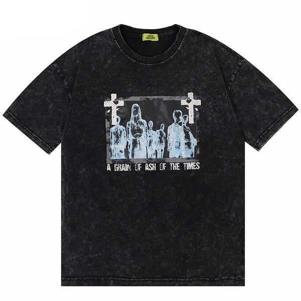 "Washed Family" Graphic Unisex Streetwear Vintage Women Men Y2K T-Shirt