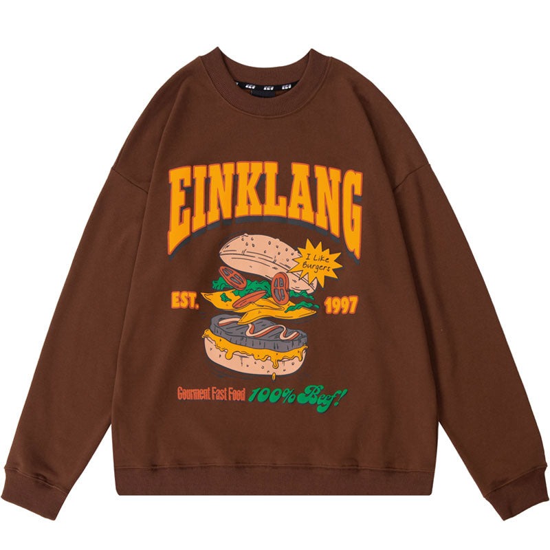 "Sandwich" Graphic Unisex Streetwear Vintage Women Men Y2K Hoodie