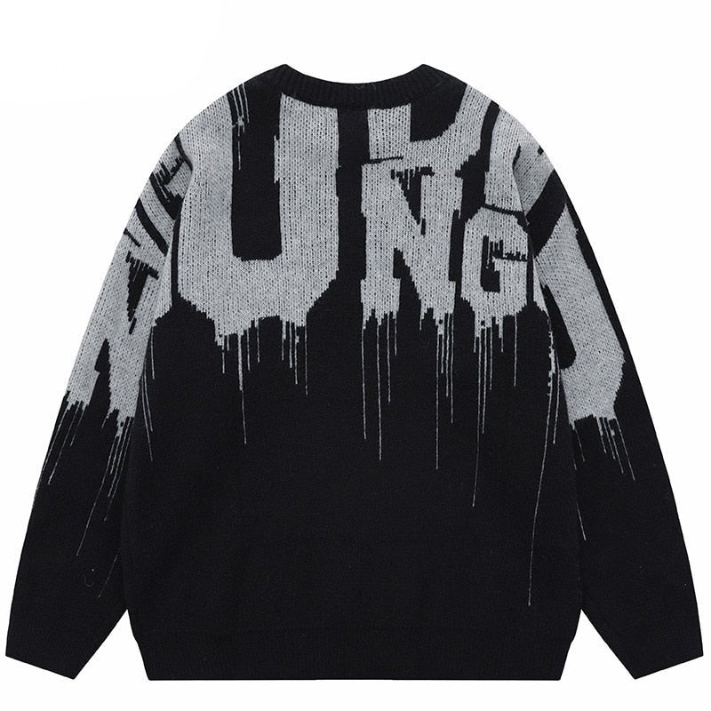 "Kingdom's Fall" Graphic Unisex Streetwear Vintage Women Men Y2K Sweater