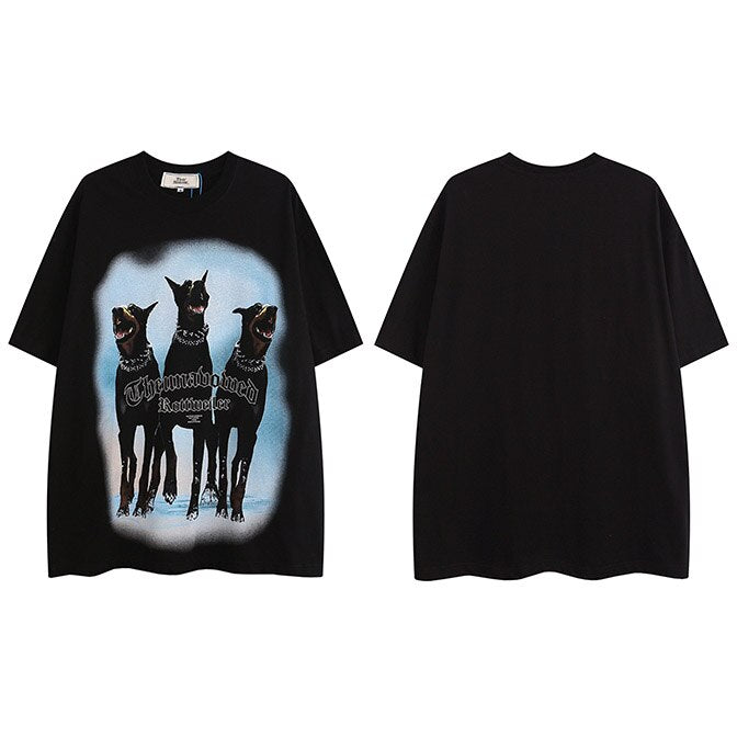 "Bite & Bark" Unisex Men Women Streetwear Graphic T-Shirt