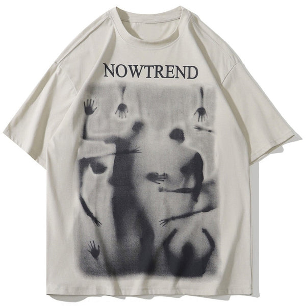 "Sandy Ghost" Graphic Unisex Streetwear Vintage Women Men Y2K T-Shirt