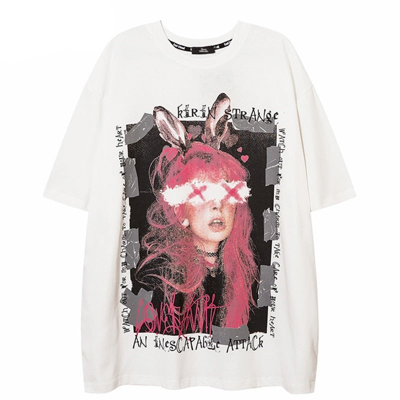 "Broken Hearts" Unisex Men Women Streetwear Graphic T-Shirt