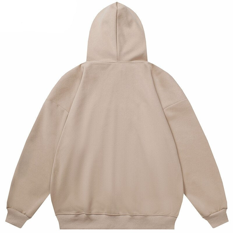 Oversized vintage hoodie with gothic and Y2K graphic design, relaxed streetwear silhouette, and retro urban aesthetic built for daily wear and layered outfits.