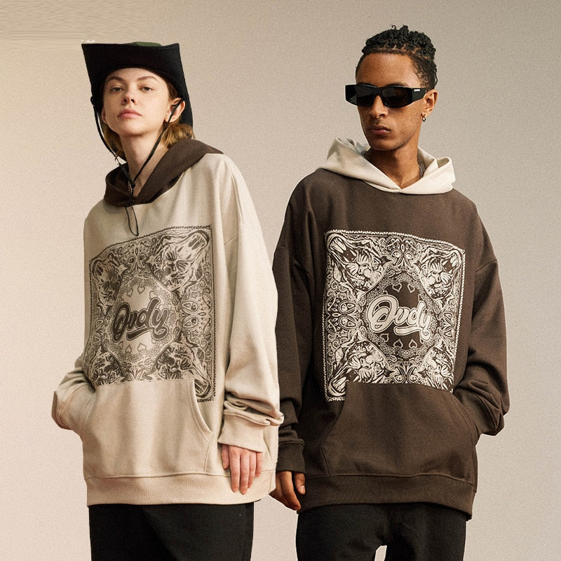 "Frequency" Graphic Unisex Streetwear Women Men Y2K Hoodie