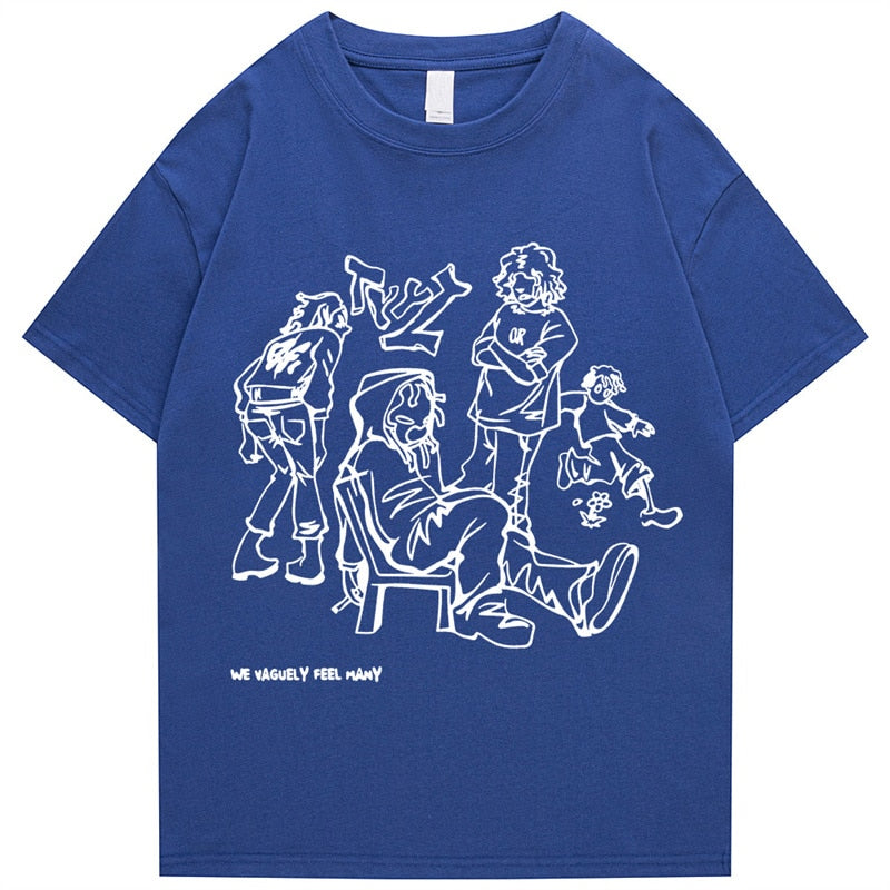 “Tough Talk” Graphic Unisex Streetwear Vintage Women Men Y2K T-Shirt
