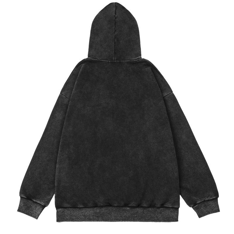 "Real Life" Graphic Unisex Streetwear Vintage Women Men Y2K Hoodie