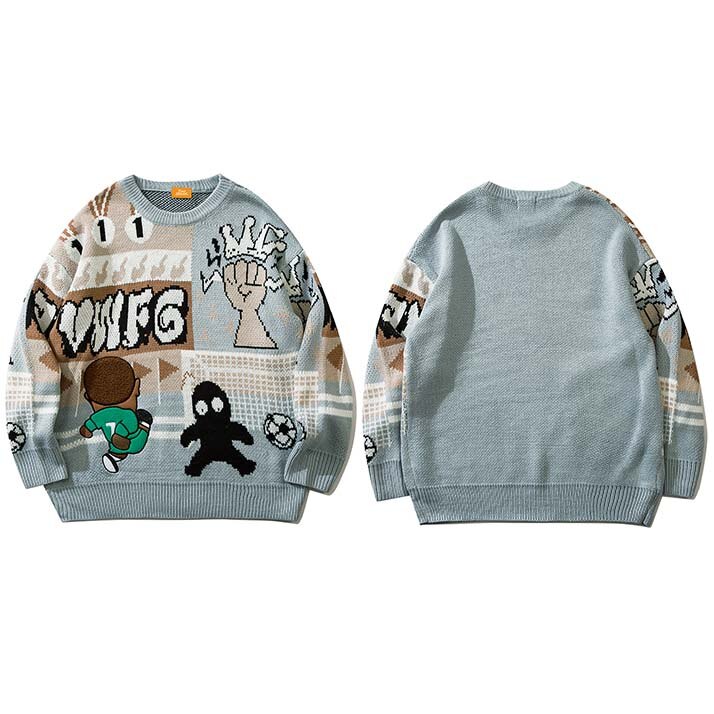 "Top Boy" Graphic Unisex Streetwear Vintage Women Men Y2K Sweater
