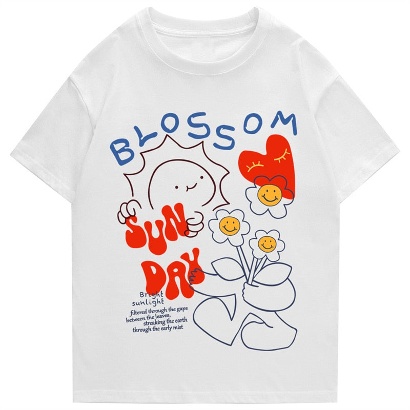 "Blossom" Men Women Streetwear Unisex Graphic T-Shirt
