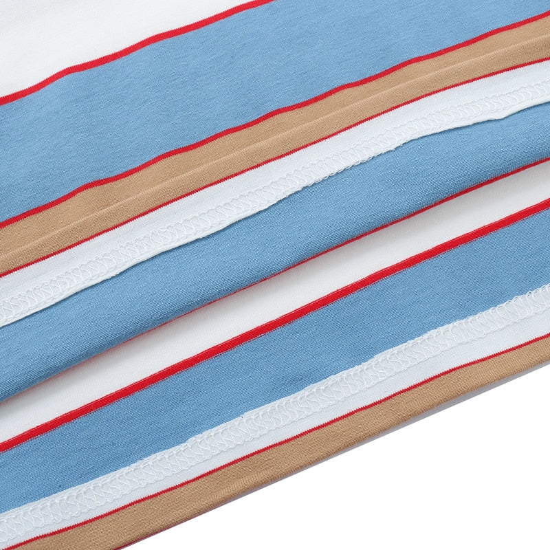 "Stripes" Graphic Unisex Streetwear Vintage Women Men Y2K T-Shirt