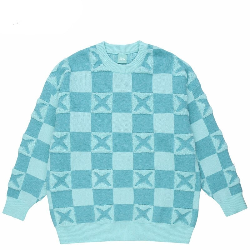 "Check Mate" Unisex Men Women Streetwear Graphic Sweater
