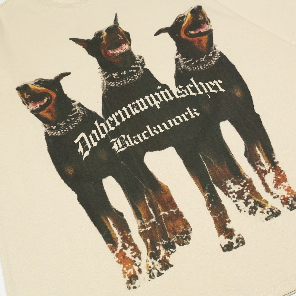 "Doberman" Men Women Streetwear Unisex Graphic T-Shirt