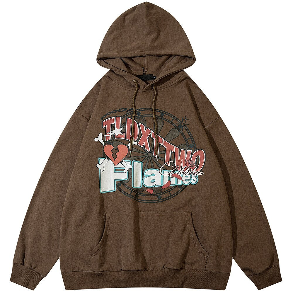 "Bone Broken" Unisex Men Women Streetwear Graphic Hoodie