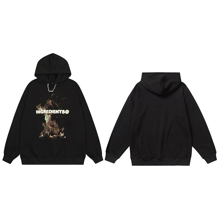 "The Receipe" Graphic Unisex Streetwear Vintage Women Men Y2K Hoodie