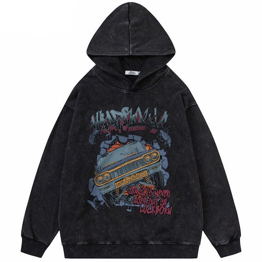 "Up & Down" Graphic Unisex Streetwear Vintage Women Men Y2K Hoodie