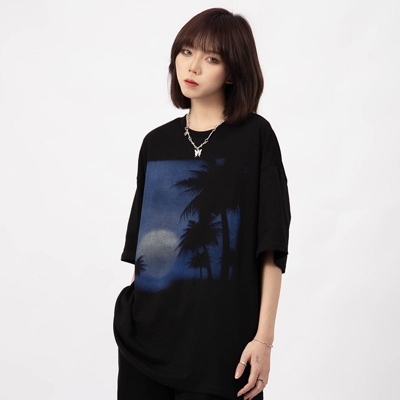 "Morning Swim" Graphic Unisex Streetwear Vintage Women Men Y2K T-Shirt