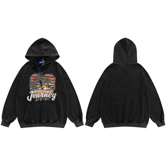 "The Journey" Graphic Unisex Streetwear Vintage Women Men Y2K Hoodie