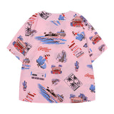 "Surfs" Graphic Unisex Streetwear Vintage Women Men Y2K Button Up Shirt