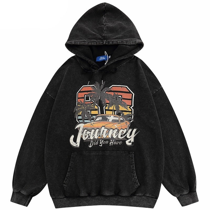 "The Journey" Graphic Unisex Streetwear Vintage Women Men Y2K Hoodie