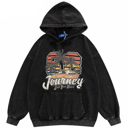 "The Journey" Graphic Unisex Streetwear Vintage Women Men Y2K Hoodie