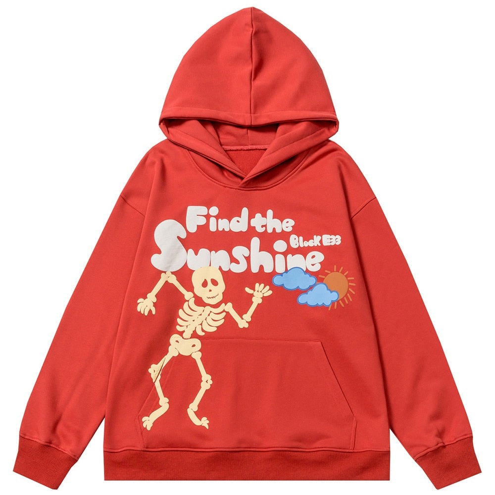 "Find The Clouds" Unisex Men Women Streetwear Graphic Hoodie