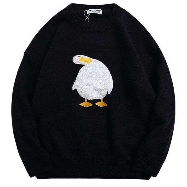 "Confused Duckie" Long Sleeve Unisex Men Women Sweatshirt