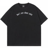 "Don't Care" Unisex Men Women Streetwear Graphic T-Shirt