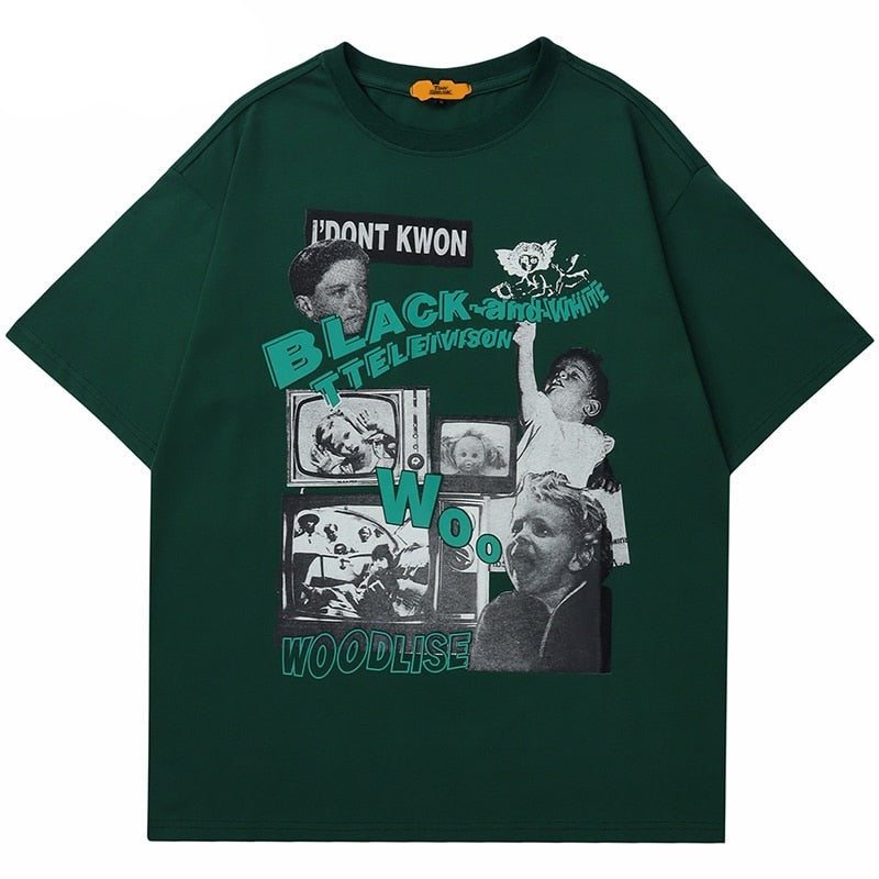 "Television" Graphic Unisex Streetwear Vintage Women Men Y2K T-Shirt