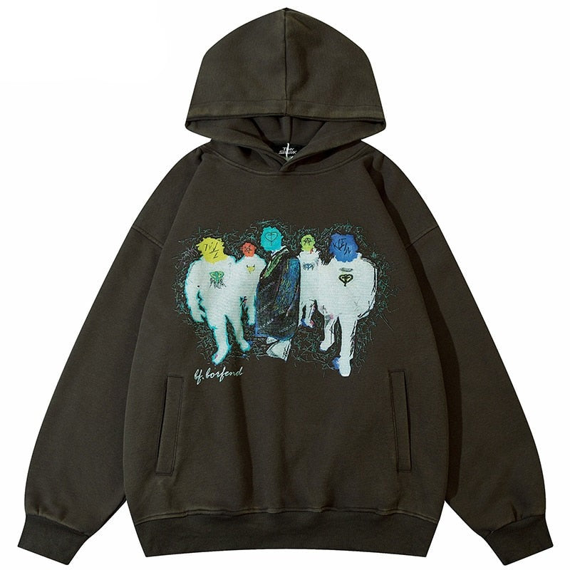 "Gallery Land" Graphic Unisex Streetwear Women Men Y2K Hoodie