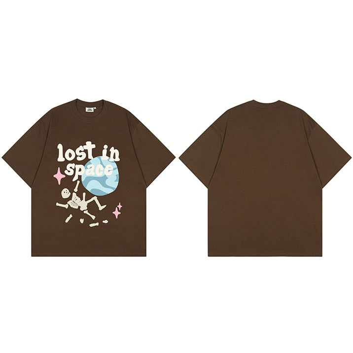 "Stuck In Time" Graphic Unisex Streetwear Vintage Women Men Y2K T-Shirt