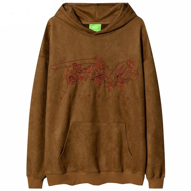 "Flying Blue Roses" Unisex Men Women Streetwear Graphic Hoodie