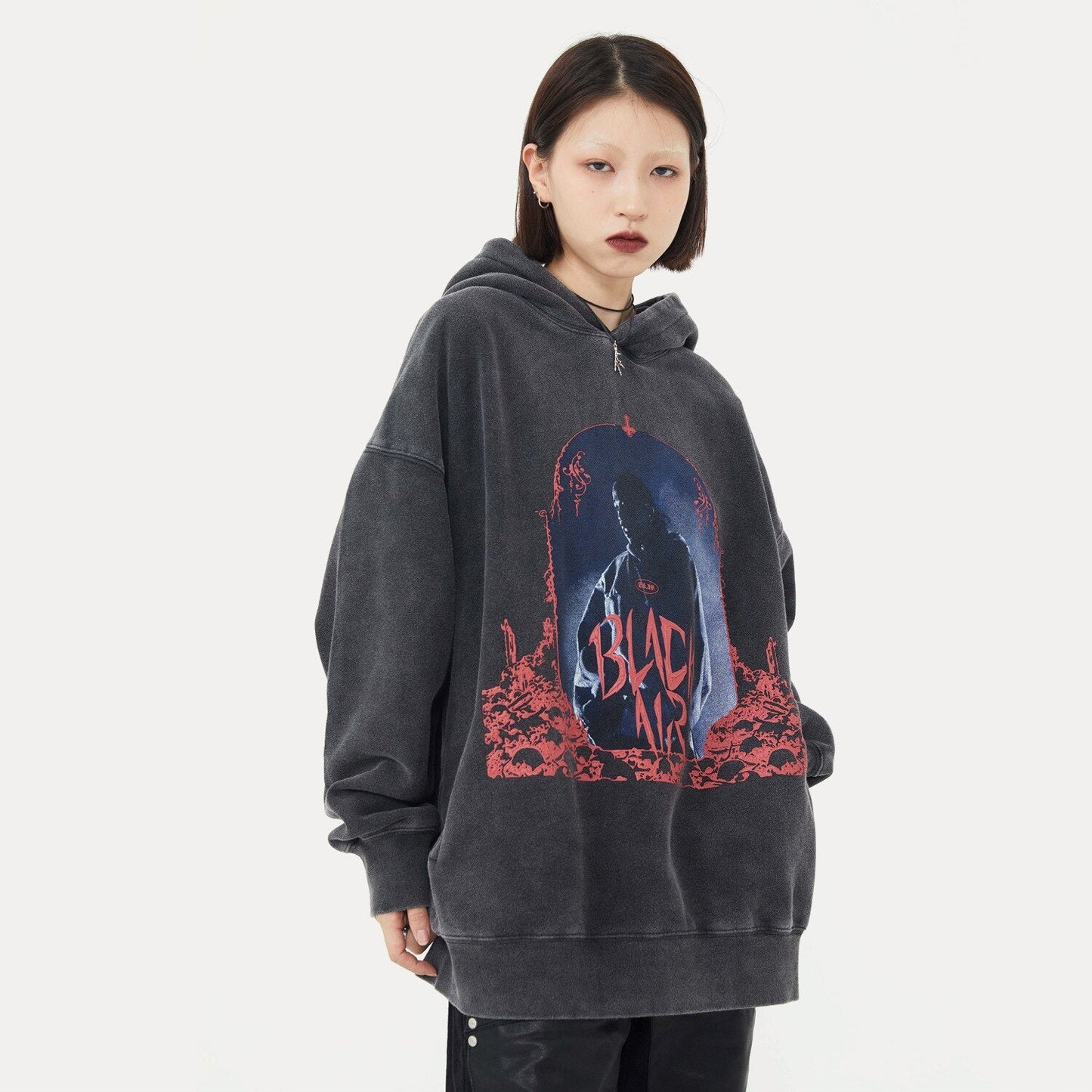 "The King" Graphic Unisex Streetwear Vintage Women Men Y2K Hoodie