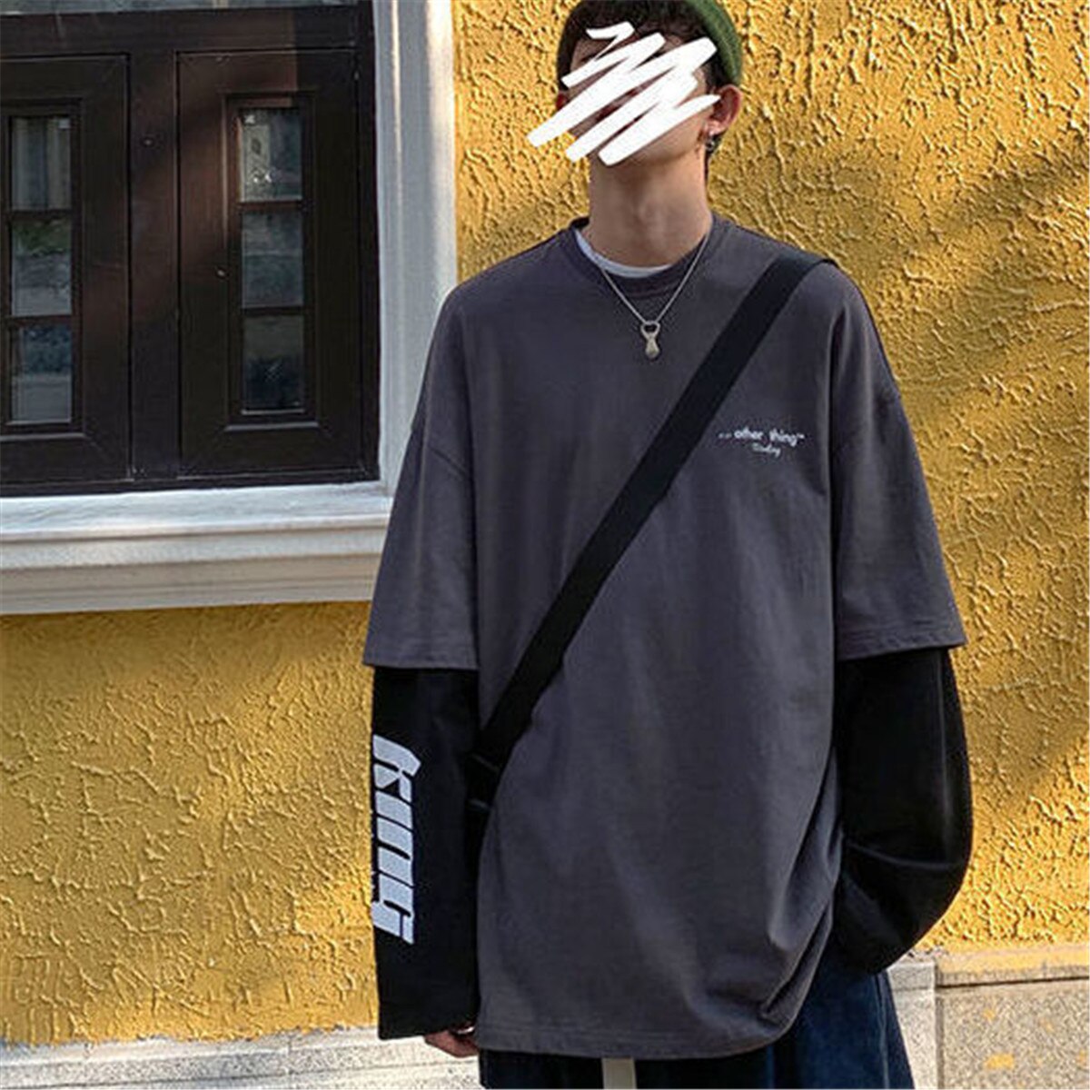 "Street Cross Collection" Graphic Unisex Streetwear Vintage Women Men Y2K Sweatshirt